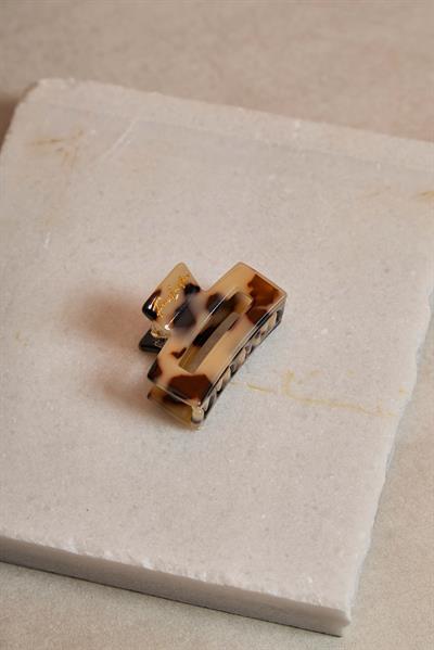 Mini Rectangle Leopar Kemik Toka