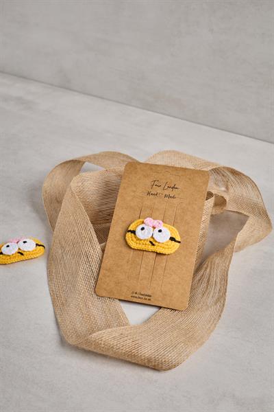 Minion Örgü Çıtçıt Toka