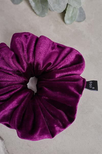 Mürdüm Kadife Scrunchie
