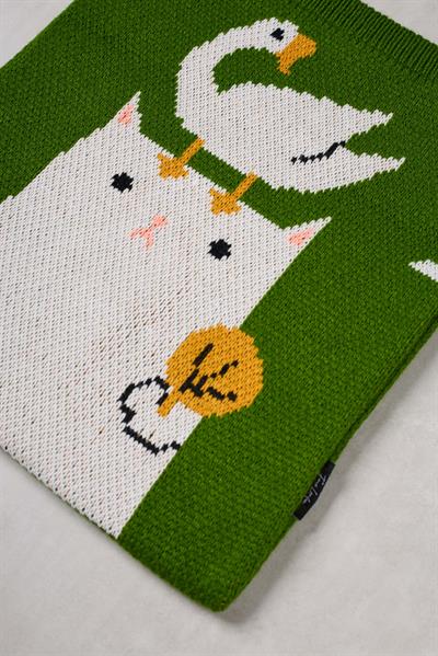 Ördek ve Kedi triko Tote Bag
