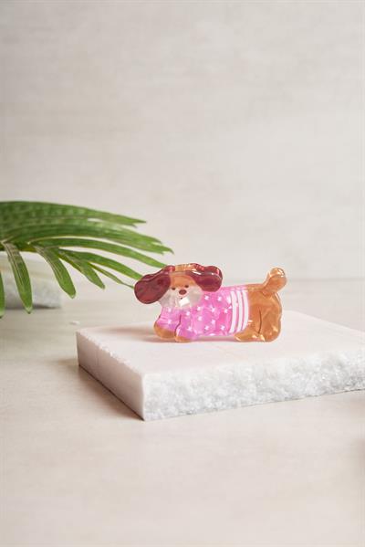 Pembe Kazaklı Köpek Kemik Toka