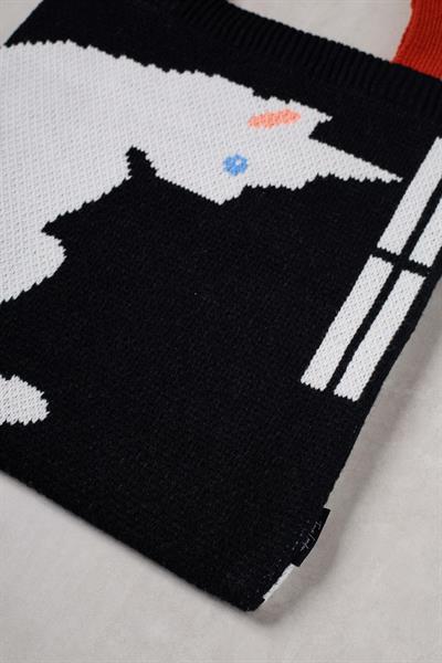 Penceredeki Kedi Triko Tote Bag