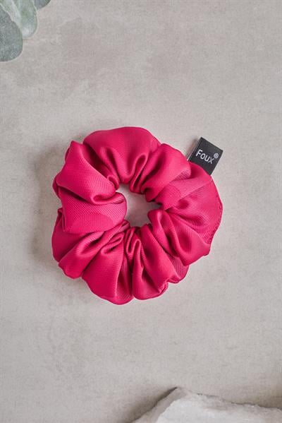 Puantiyeli Fuşya Small Scrunchie