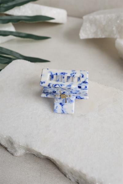 Rectangle Bleu Blanc Midi Kemik Toka