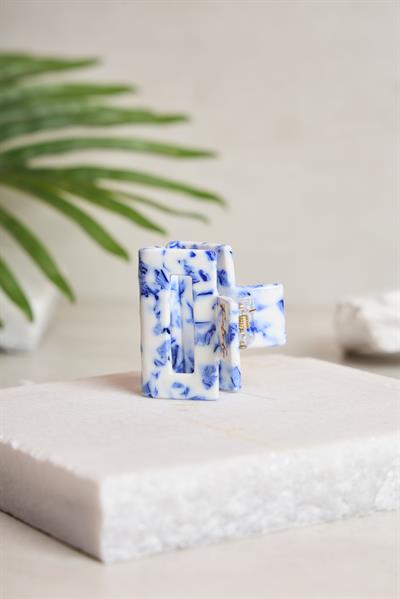 Rectangle Midi Blue Porcelain Kemik Toka