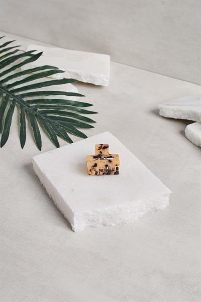 Rectangle Midi Leopar Kemik Mandal