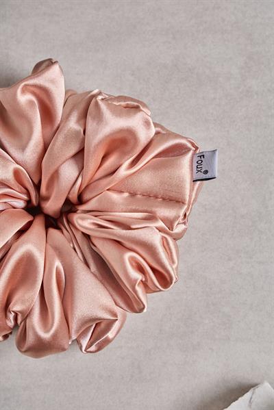 Rose Gold Bol Büzgülü Sateen Scrunchie