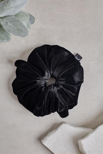 Siyah Kadife Scrunchie