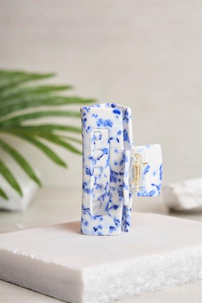 STD Dikdörtgen Blue Porcelain Kemik Toka