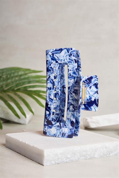 XL Dikdörtgen Storm Marble Kemik Toka