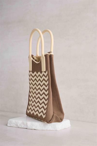 Zigzag Kahverengi Çanta