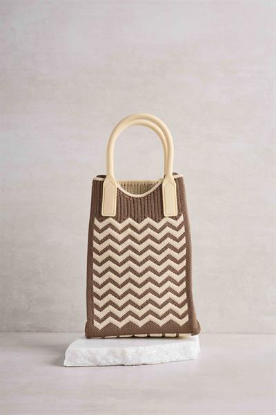 Zigzag Kahverengi Çanta