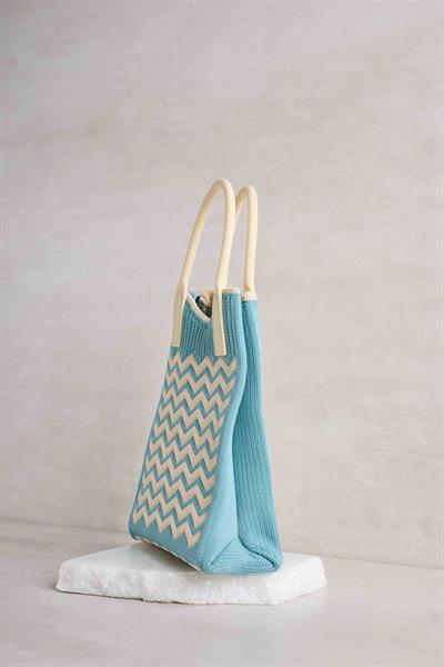 Zigzag Turkuaz Çanta