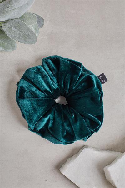 Zümrüt Kadife Scrunchie