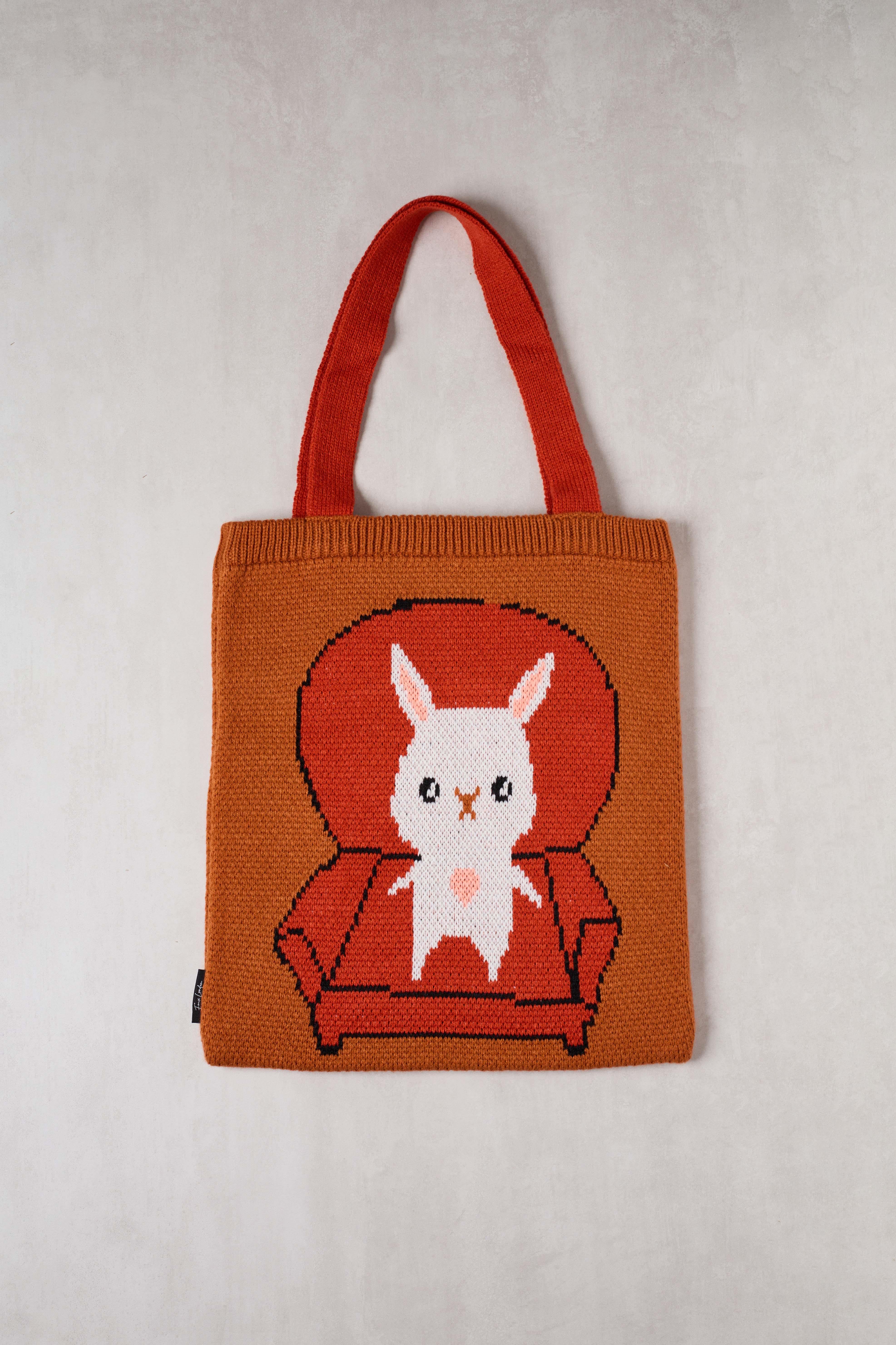 Kanepedeki Kedili Triko Tote Bag