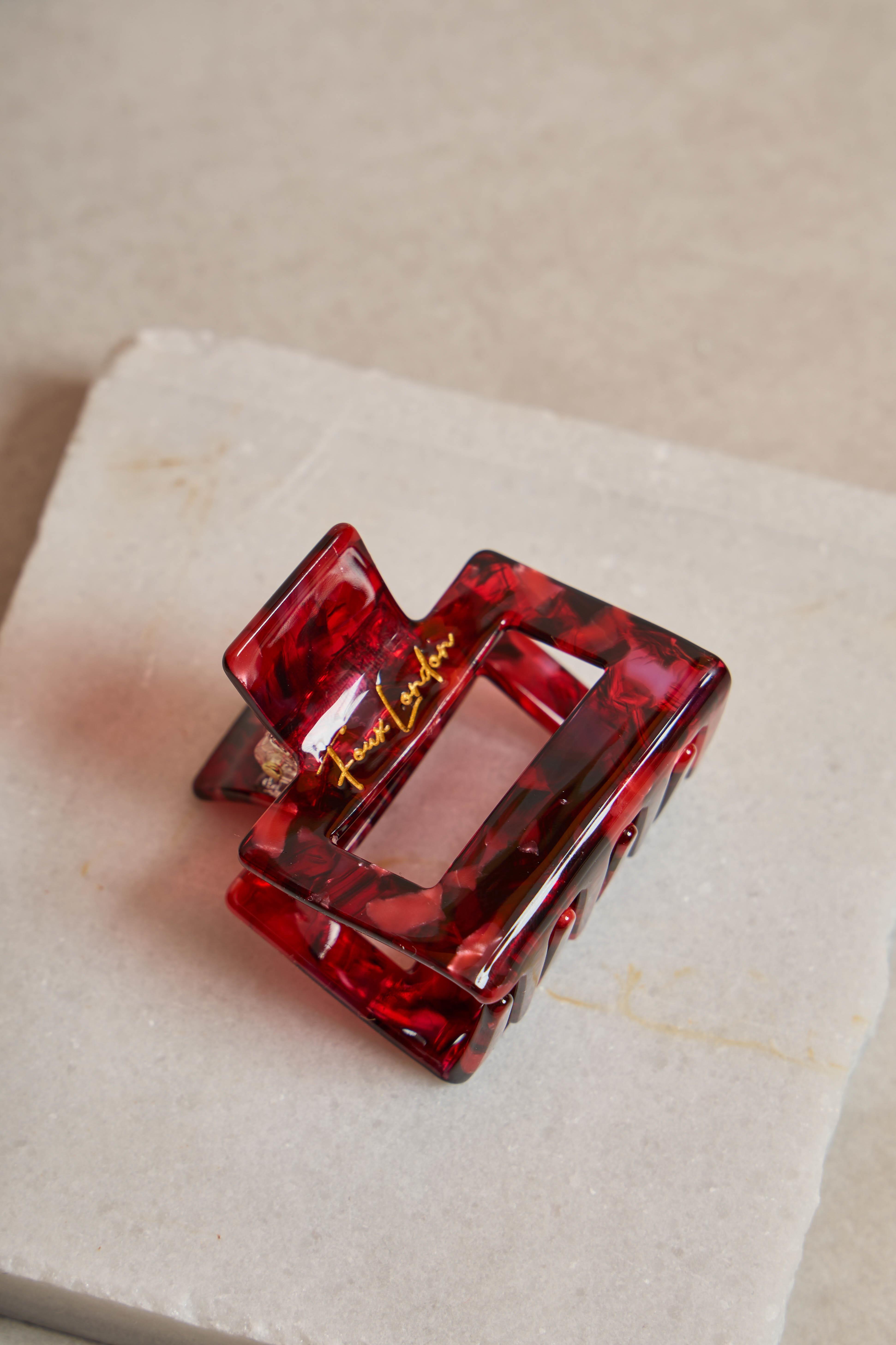 Kare Dikdörtgen Crimson Flame Kemik Toka
