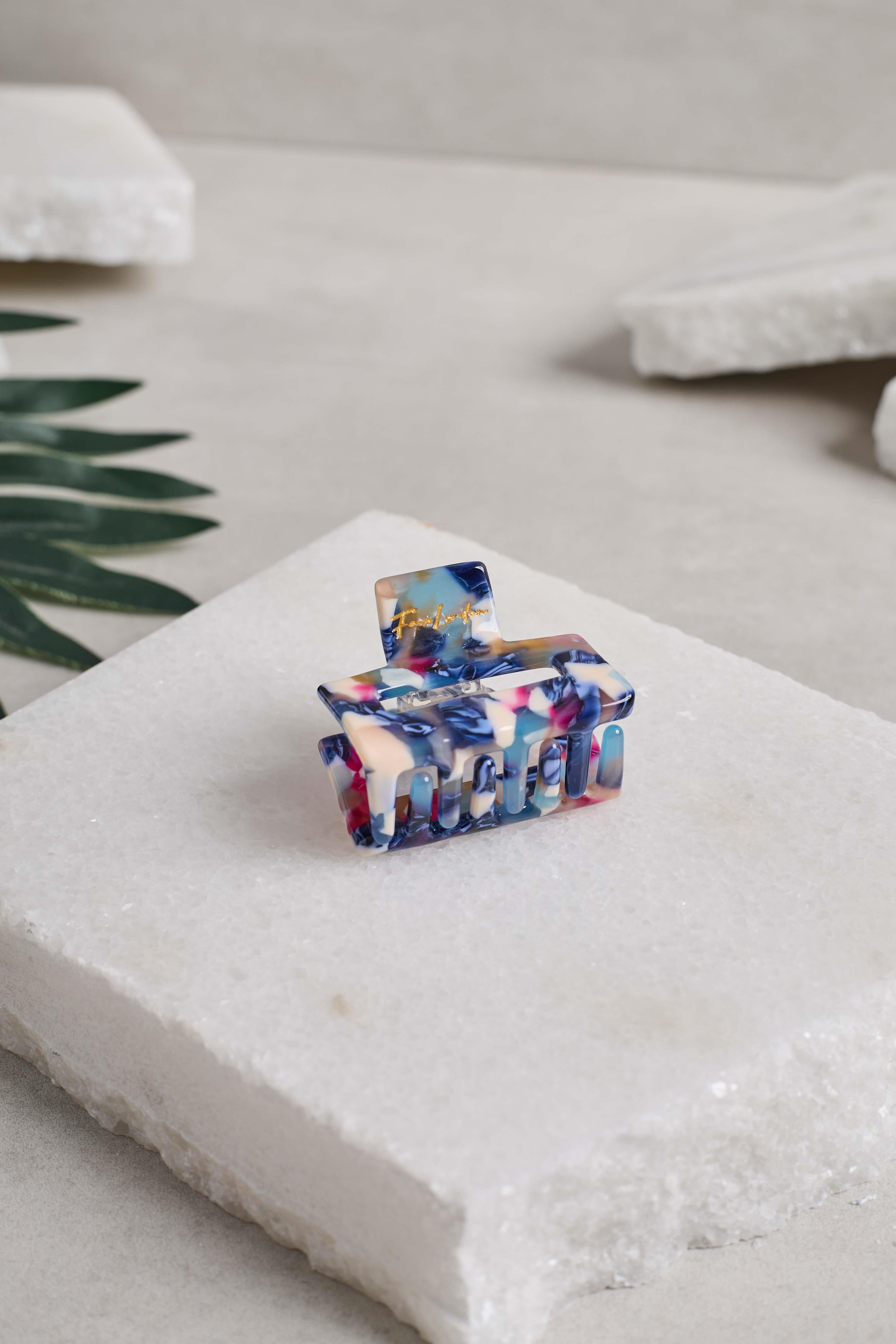 Rectangle Midi Lacivert Kemik Mandal