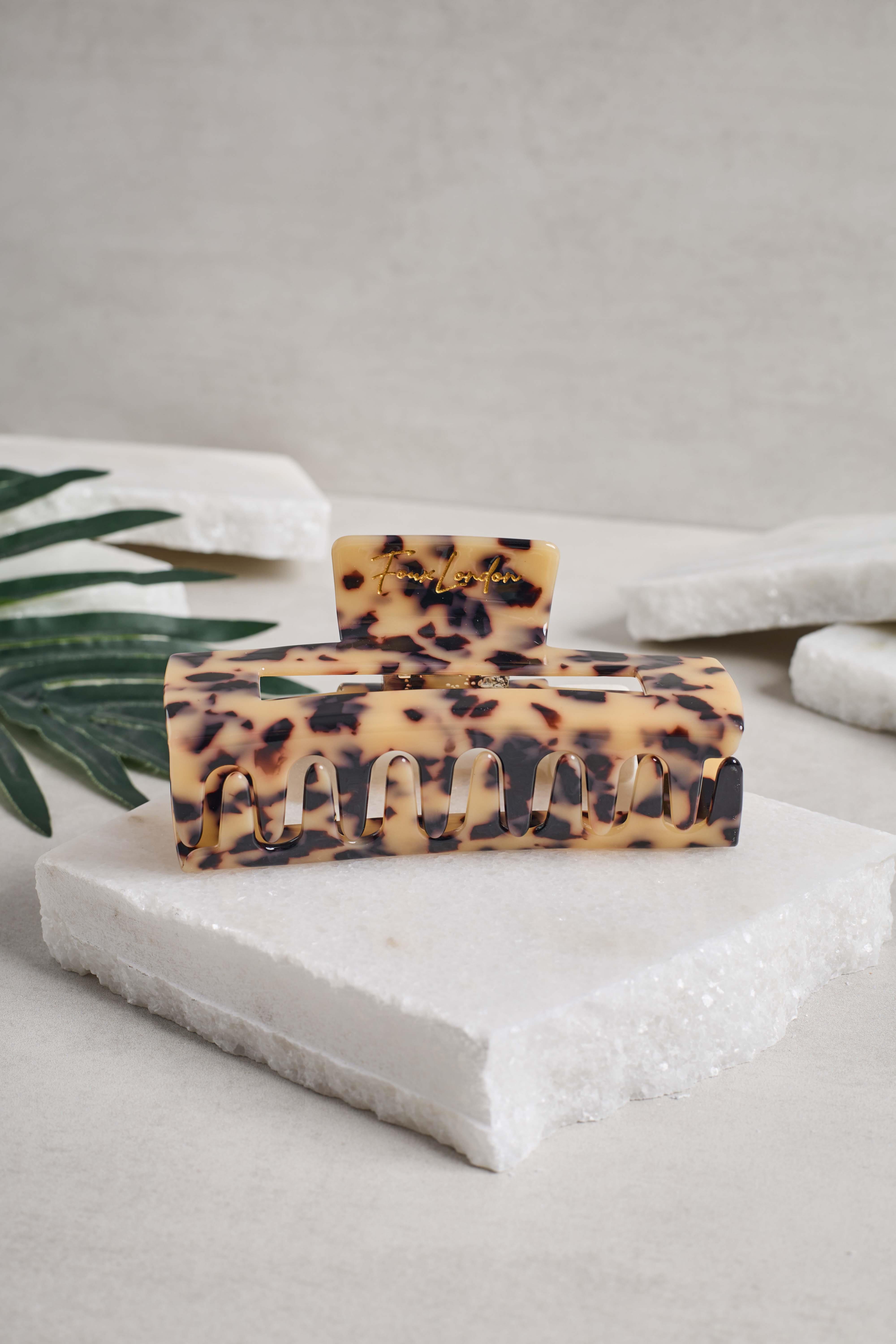 XL Dikdörtgen leopar Kemik Mandal