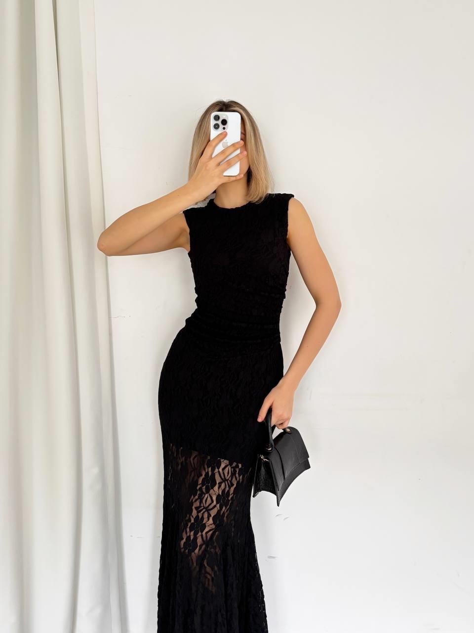 Kadın Dantel Balık Model Abiye Mezuniyet Elbisesi