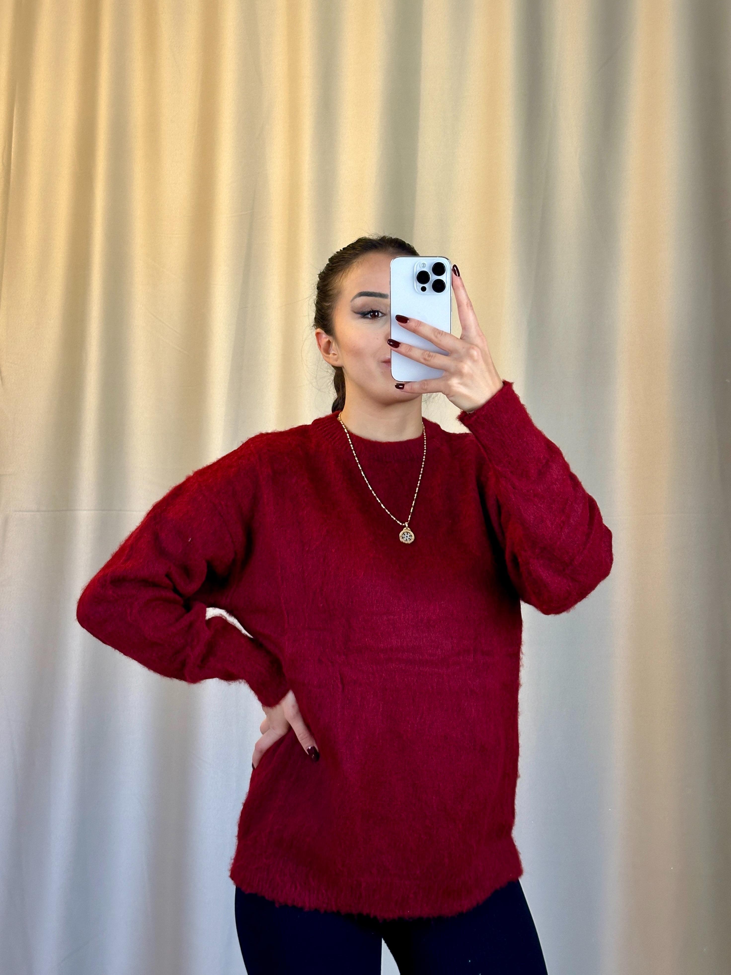 Marka Model Bisiklet Yaka Bordo Kazak