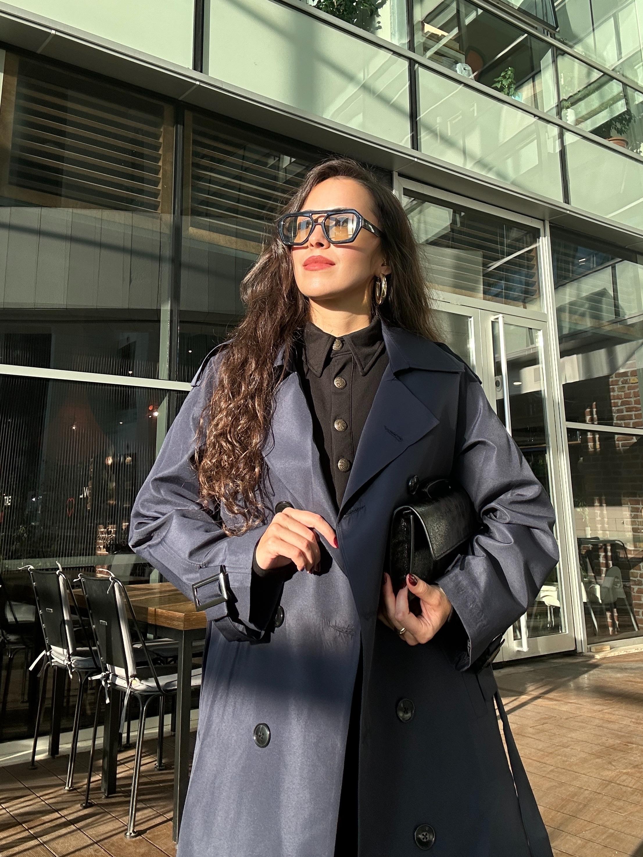 Marka Model Lacivert Trençkot