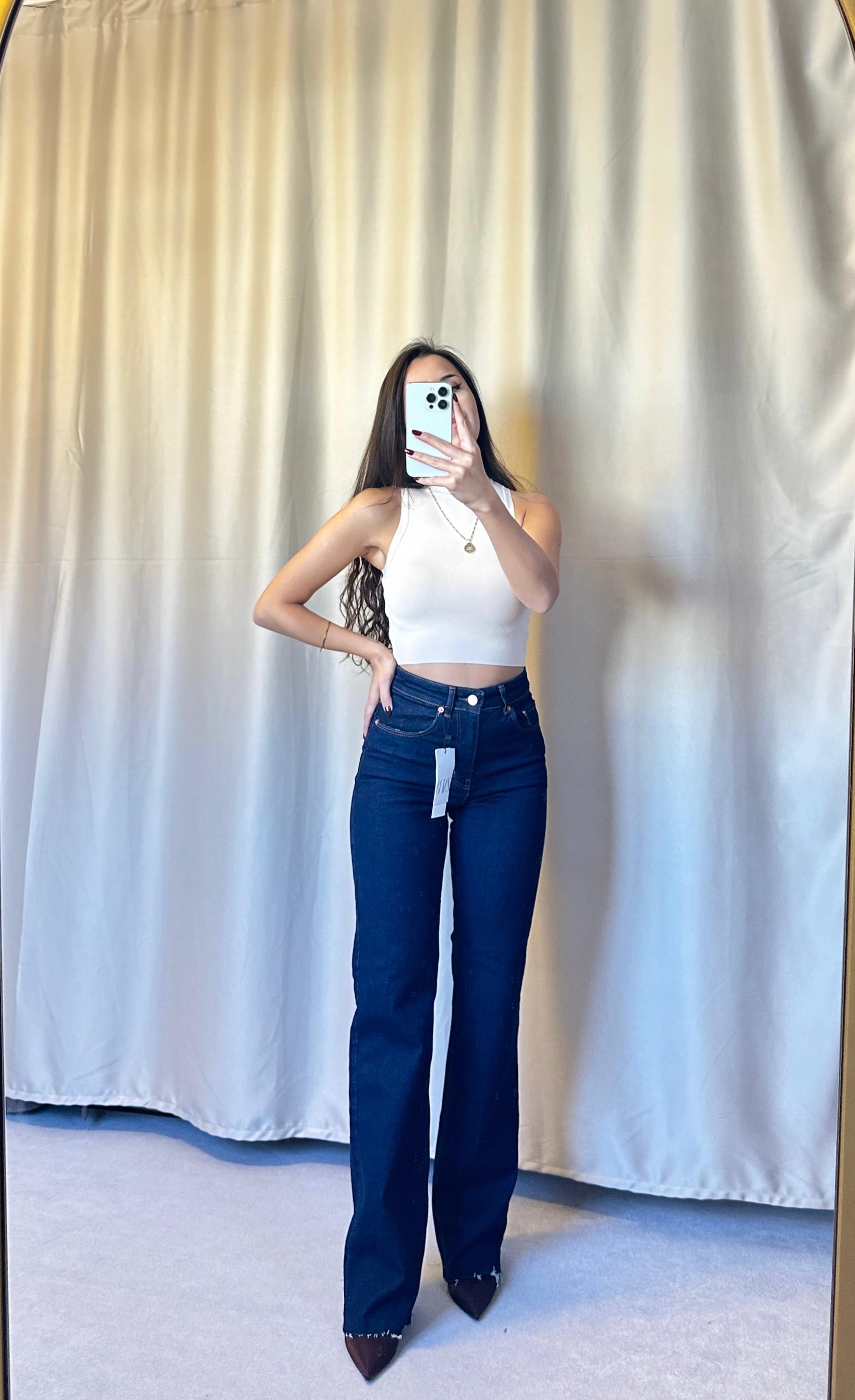 ZR Marka Straight Kesim Lacivert Jean