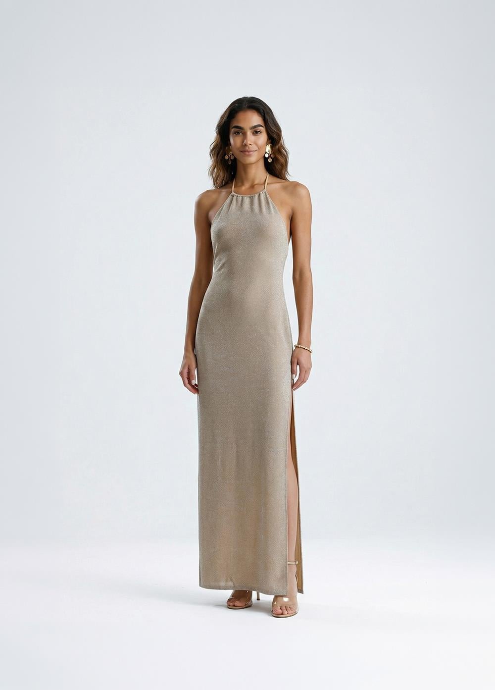 ELIO Simli Bej Elbise