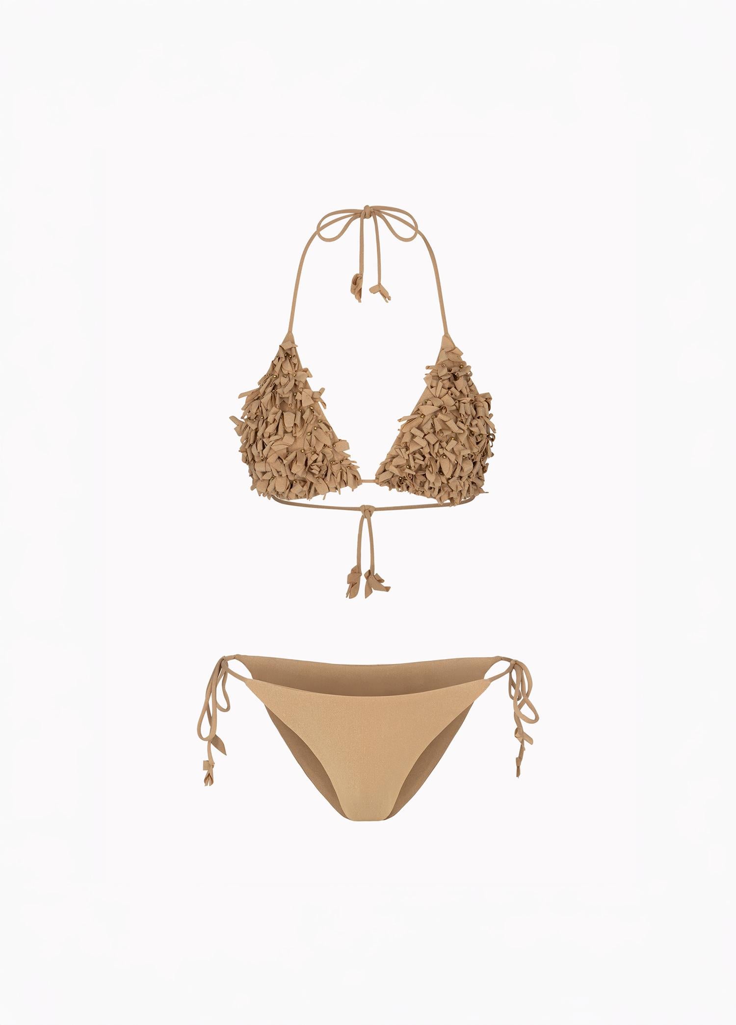 FLORA Bikini Set – Beige