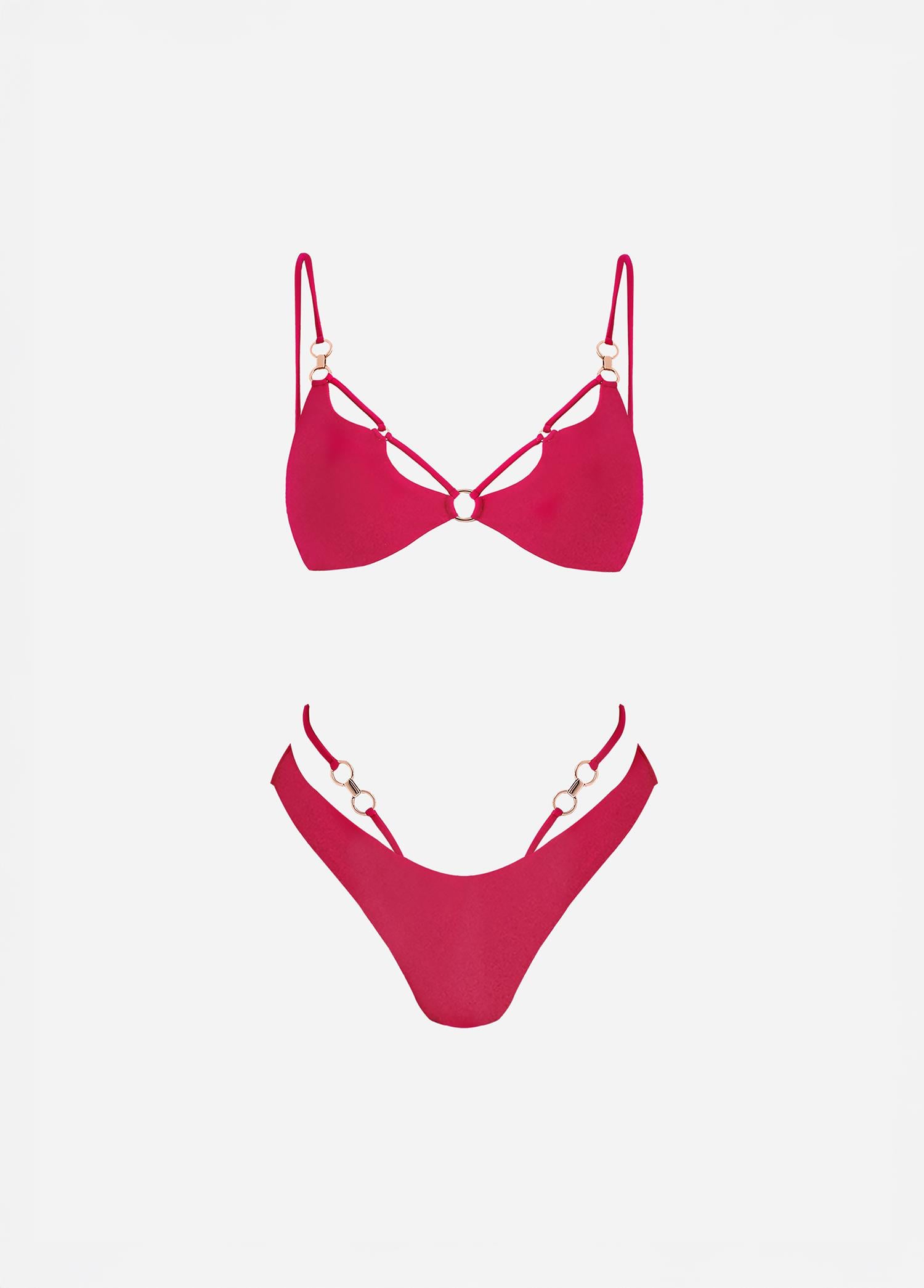 Raspberry Siren Bikini Set