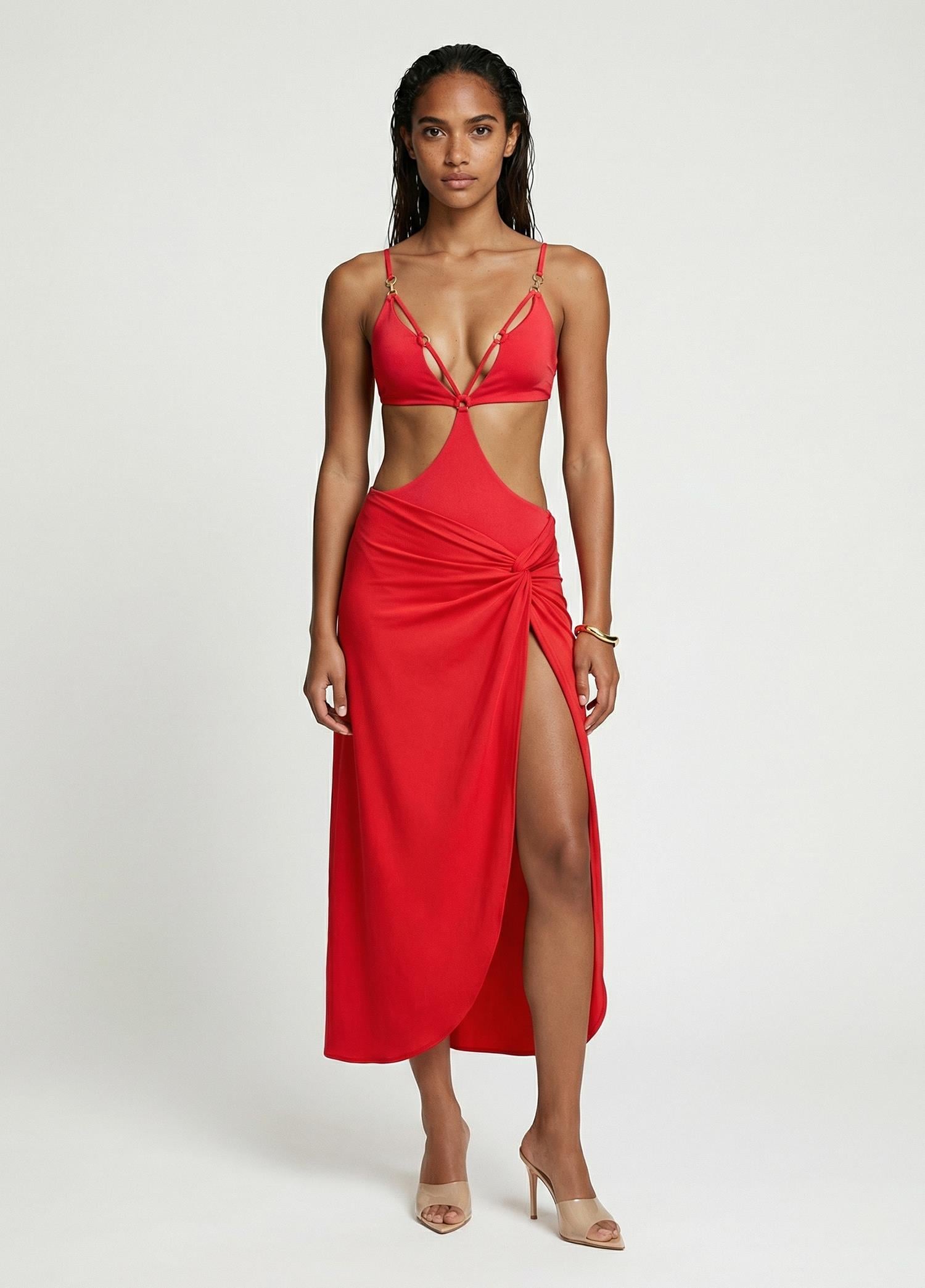SCARLET Düğümlü Pareo – Red