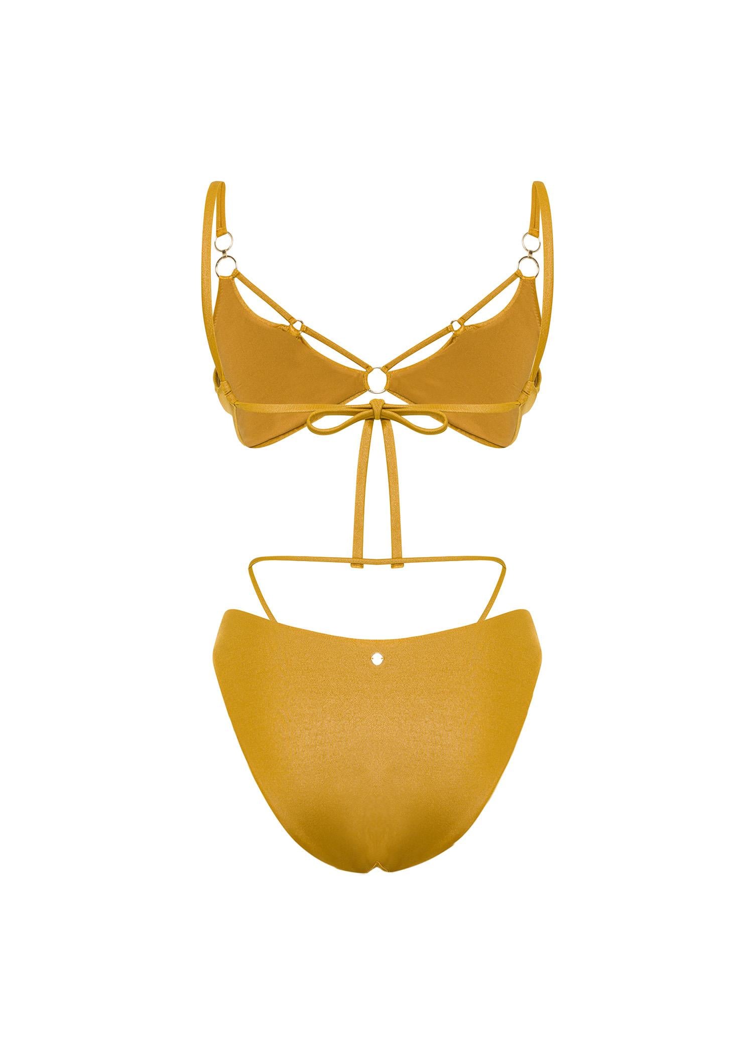 Sunset Siren Honey Gold Bikini Üstü
