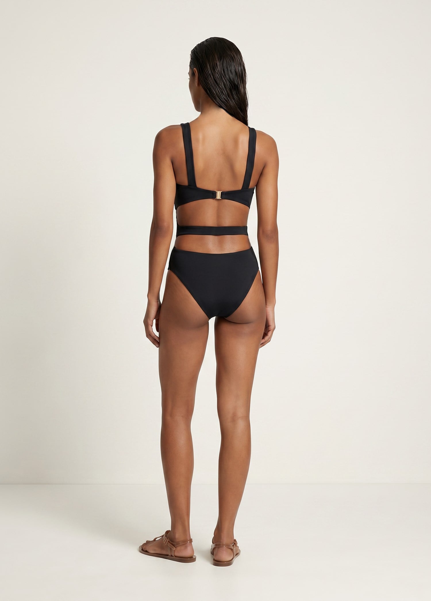 VESPER Cut-out Swimsuit in black