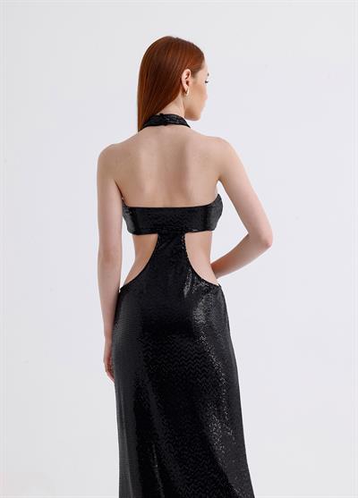 Nova Payet İşlemeli Maxi Kokteyl Elbise