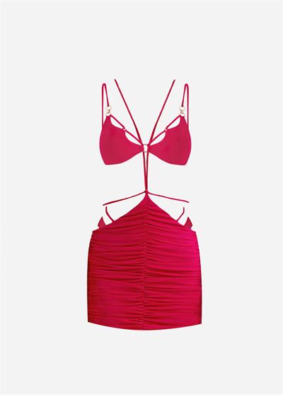 Rasberry Bikini-Etek Set