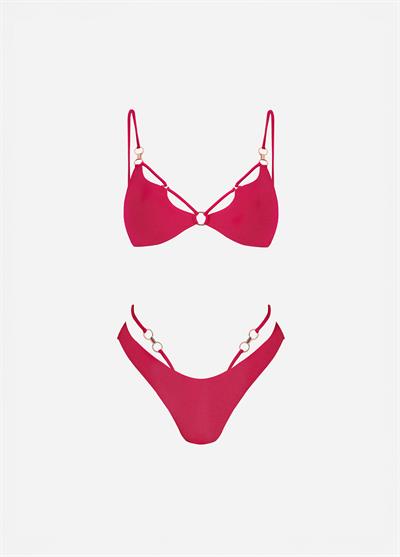 Raspberry Siren Bikini Set