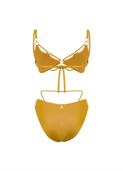 Sunset Siren Honey Gold Bikini Üstü