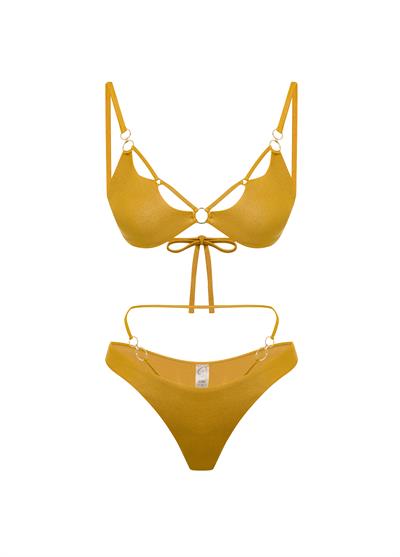 Sunset Siren Honey Gold Bikini Üstü