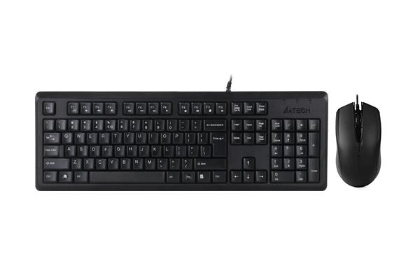 A4 TECH KR-9276 Q Türkçe USB Standart Siyah Klavye+ Mouse