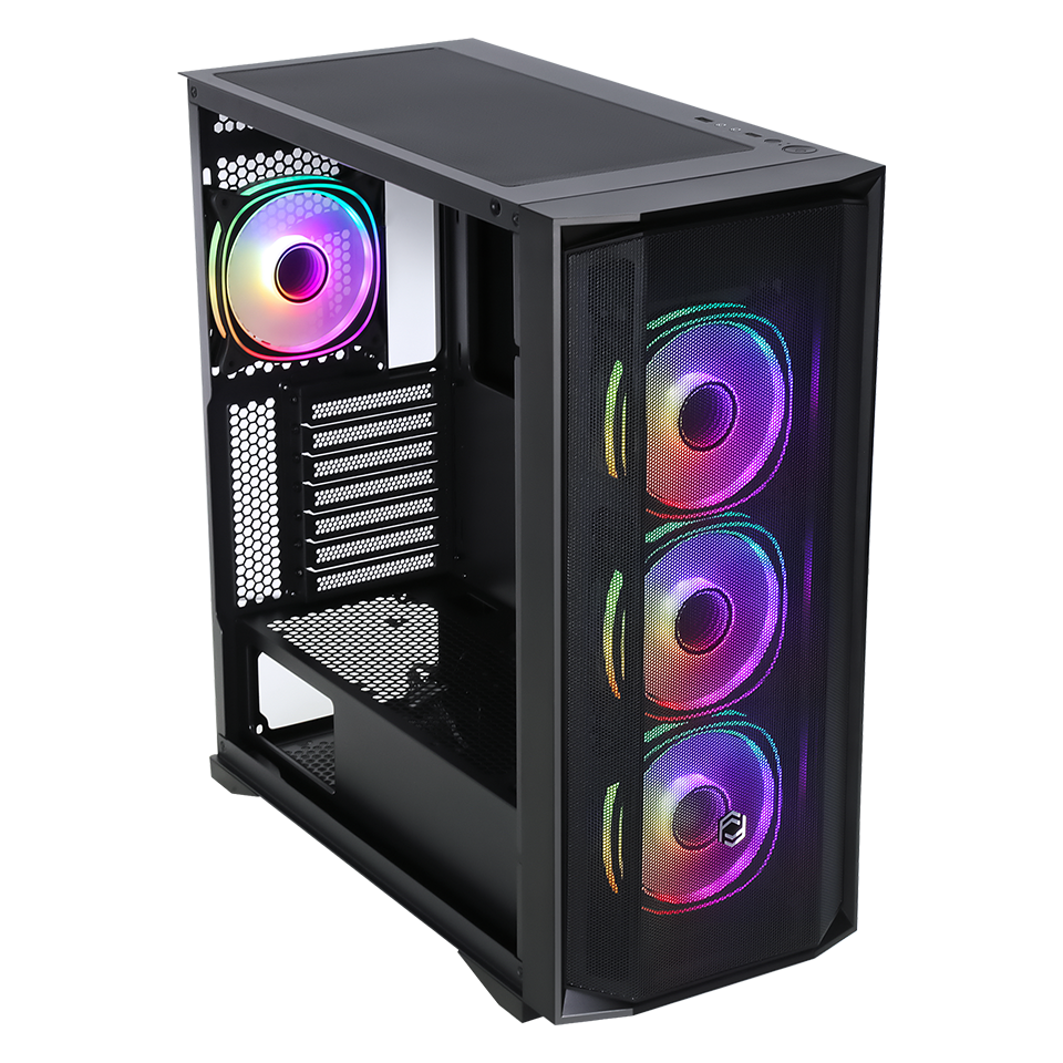 FRISBY CX-500 750W 80+ Bronze Siyah Mesh ARGB Ring Fanlı Mid Tower ATX Kasa