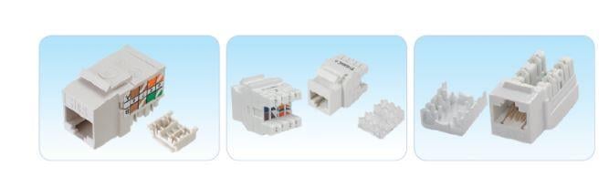 HCS J6E-00873 CAT6 UTP 180 derece Keystone Jack