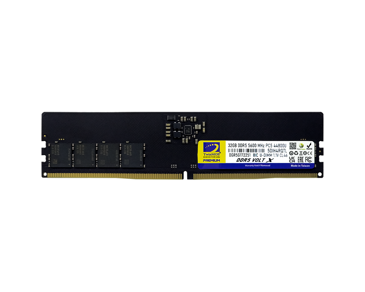 TWINMOS TMD532GB5600U46WO 32GB (Tek Parça) DDR5 5600MHz CL46 PC Bellek