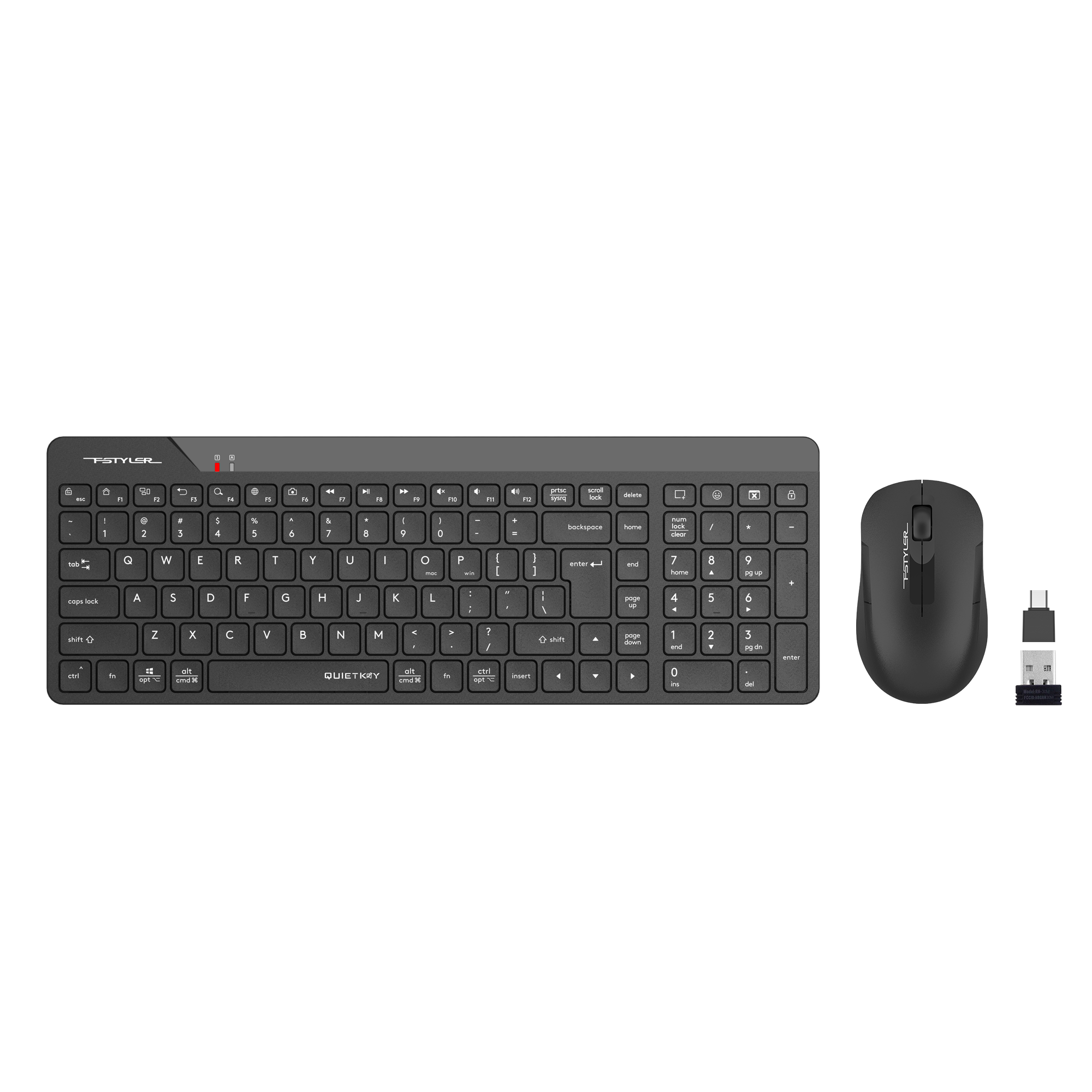 A4 TECH FG2300 AIR2 Q Türkçe Kablosuz Siyah Klavye+ Mouse