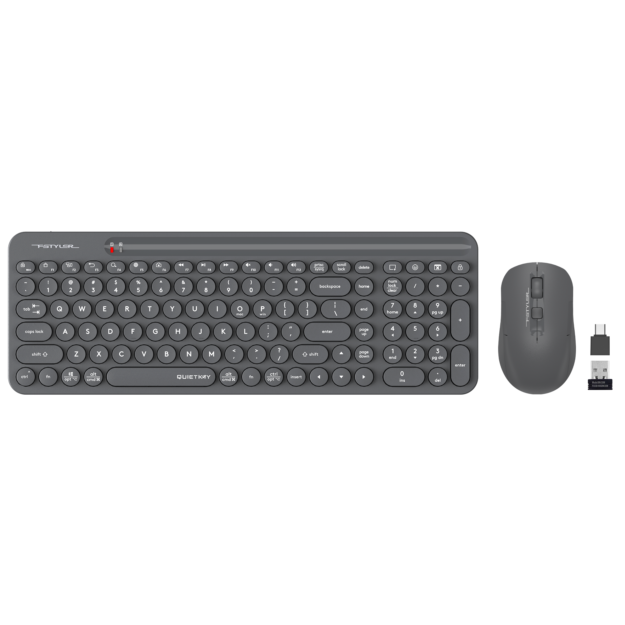 A4 TECH FG3300 AIR2 Q Türkçe Kablosuz Siyah Klavye+ Mouse