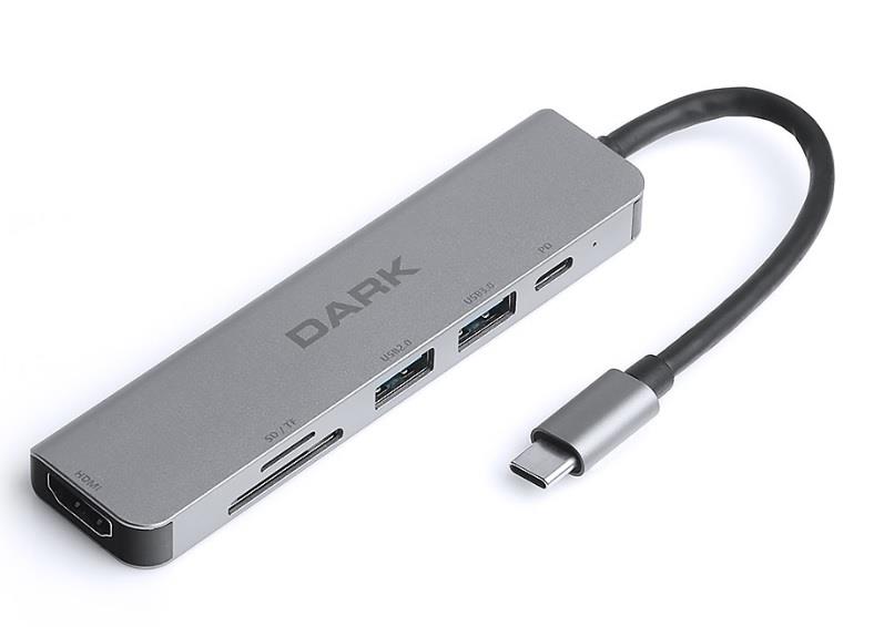 DARK DK-AC-U31X38 USB 3.1 Type-C 6 in 1 HDMI/ TF SD Kart /USB-C PD