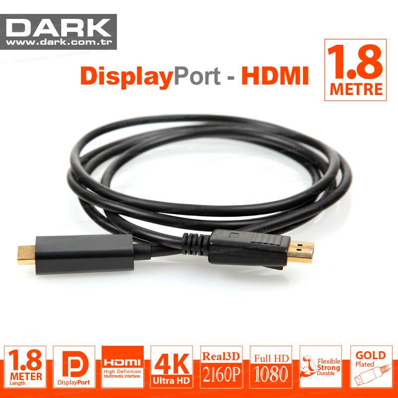 DARK DK-CB-DPXHDMIL180 1.8 Mt Display TO HDMI Kablo