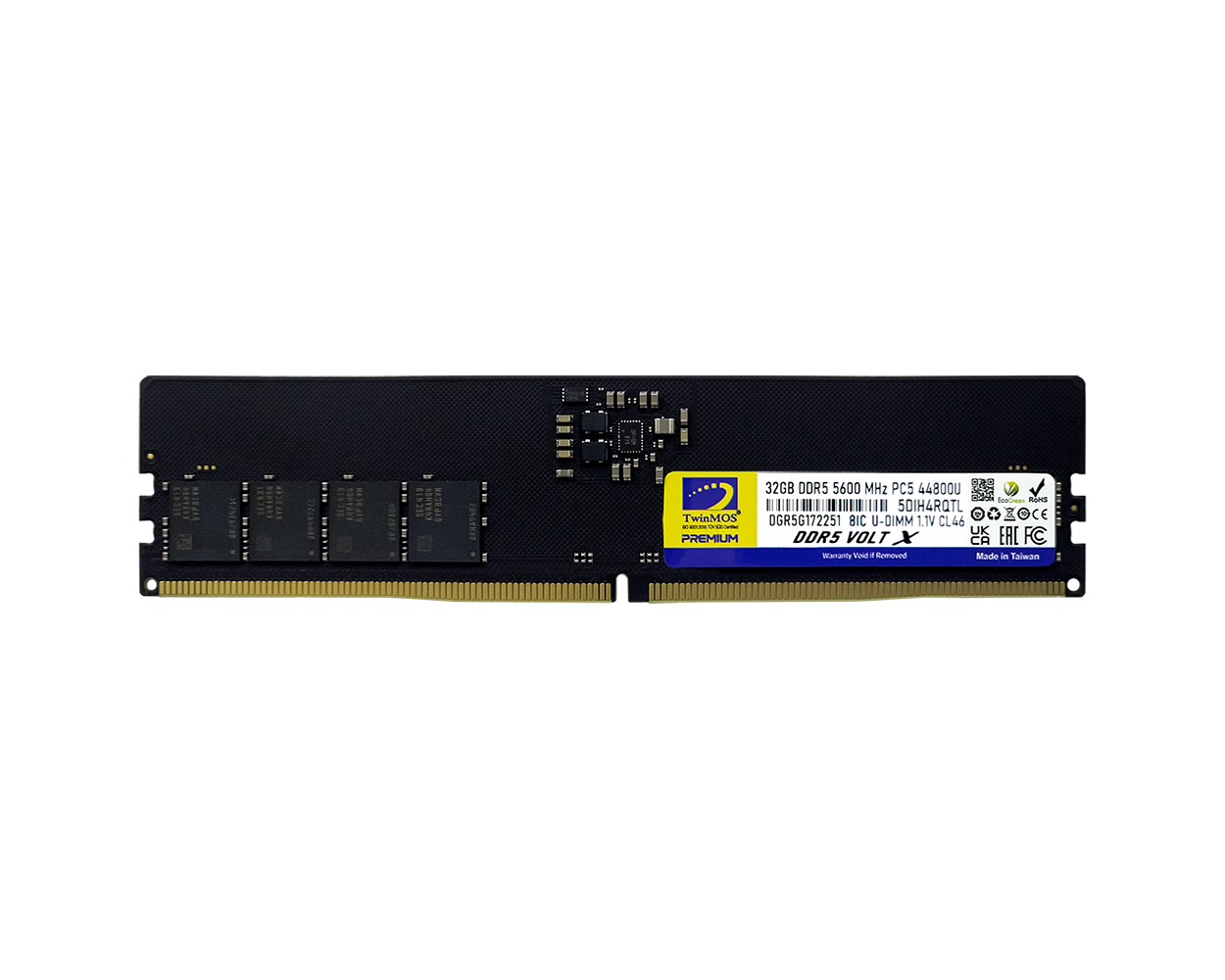 TWINMOS TMD532GB5600U46WO 32GB (Tek Parça) DDR5 5600MHz CL46 PC Bellek