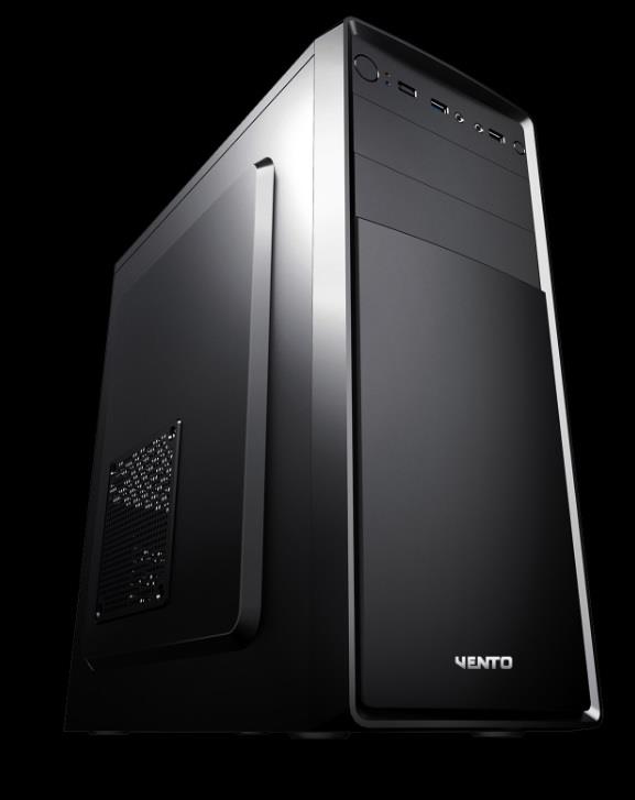 VENTO VS120S 350W Peak Siyah Mid Tower ATX Kasa