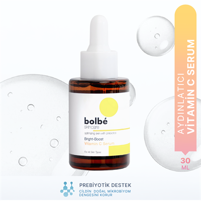 Aydınlatıcı, Cilt Tonu Eşitleyici Leke ve Kırışıklık Karşıtı %6 C Vitamini Serumu - 30 ml