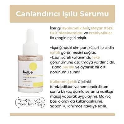 Aydınlatıcı, Leke Karşıtı, Niacinamide İçeren Işıltı Veren Serum - Shine Drop - 30 ml
