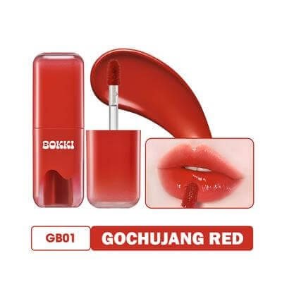 Işıltılı Nemlendirici Yarı Kalıcı Dudak Parlatıcısı Glow Bokki Tint GB01 Pepper Red 4.85 gr